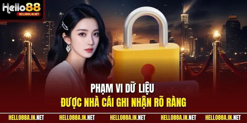 Phạm vi dữ liệu được nhà cái ghi nhận rõ ràng